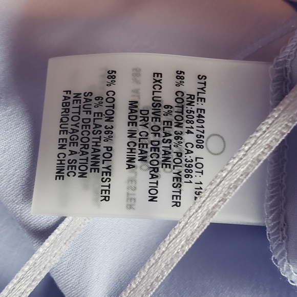 Blue Elie Tahari blouse with bead work - Picture 5 of 7